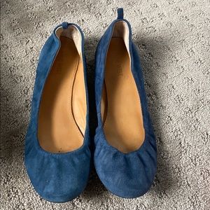 Nine West royal blue suede shoes size 8.5